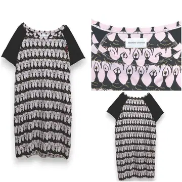 [TSUMORI CHISATO] 발레리나 올 패턴 스팽글 원피스