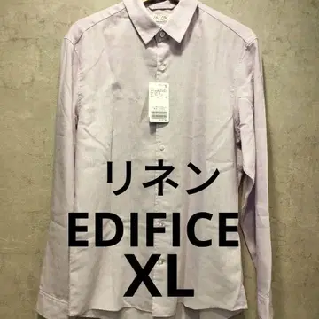 [미사용 새상품] 417 EDIFICE 에디피스 린넨 셔츠 XL 여름