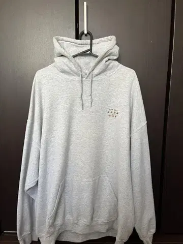 MAN WHO 후드티 화이트 그레이 XXL