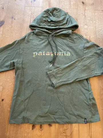 patagonia 후드 부착 후드티 올리브 그린