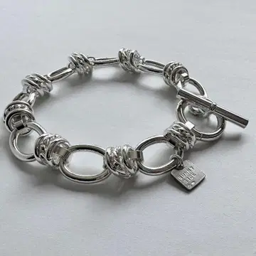 Twisted Ring Cable Link Chain Bracelet-4
