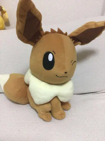 포켓몬스터 꼬리 봐봐! 엄청 큰 이브이 봉제인형
