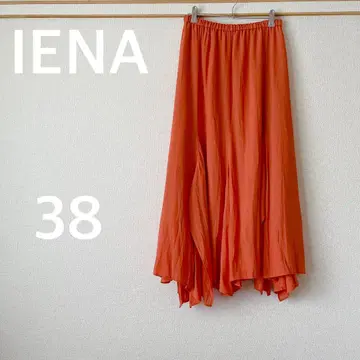 IENA 랜덤 플레어 스커트 38 오렌지