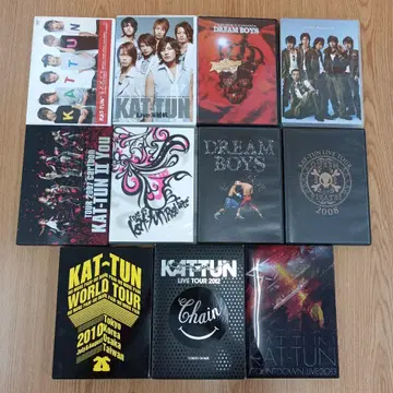 KAT-TUN LIVE DVD 묶음 판매 11점, 낱개 판매 불가