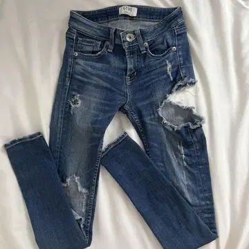 GYDA 데미지 스키니 데님 팬츠 XS