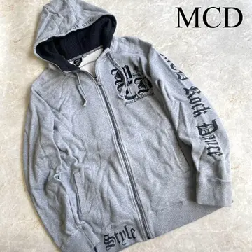 MCD Surf 89 코튼 로고 자수 긴팔 지퍼 후드티 빅 사이즈