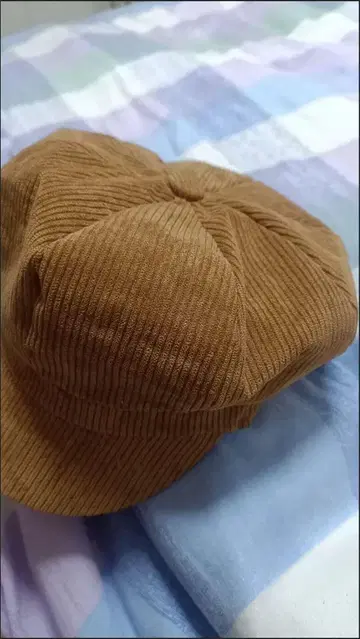 브라운 코듀로이 베레모