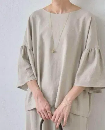 BEARDSLEY 린넨 개더 오버셔츠
