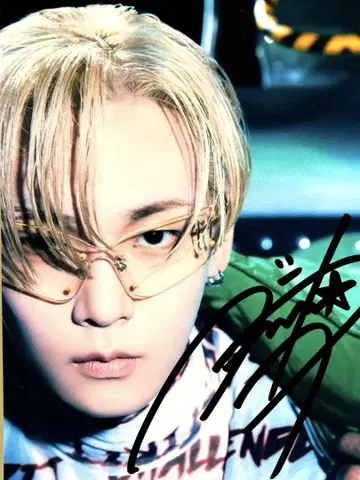 세일 중 - 키 친필 사인 2L 사이즈 사진 - Key - SHINee