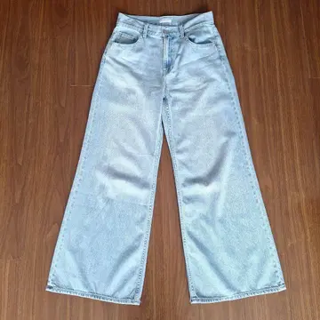 UNIQLO 드레이프 와이드 플레어 청바지 사이즈 25