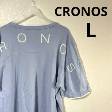 CRONOS 크로노스 티셔츠 라벤더 아치 로고 프린트 L