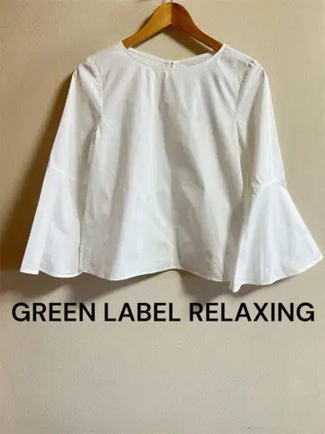 GREEN LABEL RELAXING 플레어 슬리브 셔츠