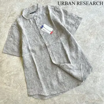 미사용 URBAN RESEARCH 프렌치 린넨 반팔 셔츠 택 포함
