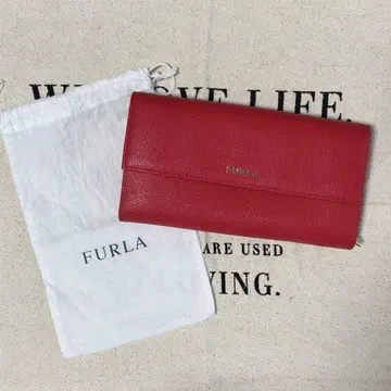 FURLA 가죽 장지갑 레드