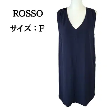 ROSSO 네이비 V넥 드레스 사이즈 F