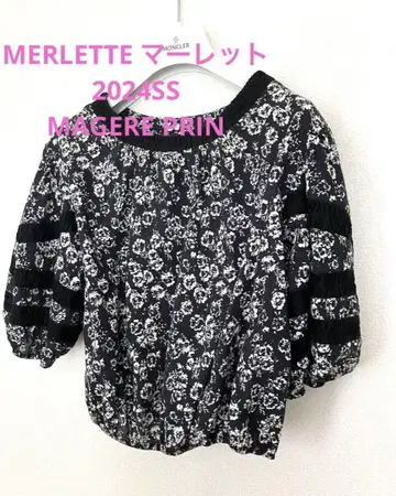 2024S 마레트 MAGERE PRIN 블라우스 벌룬 슬리브