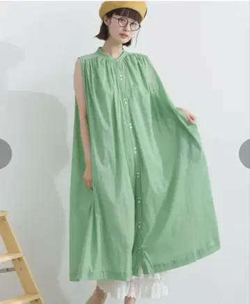 lupilien 루피리앙 코튼 보일 슬리브리스 원피스 인도 면