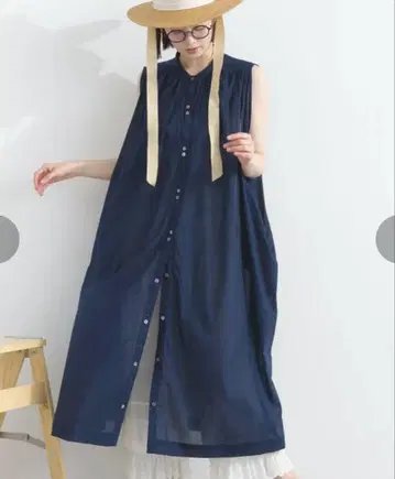 lupilien 루피리앙 코튼 보일 슬리브리스 원피스 인도 면