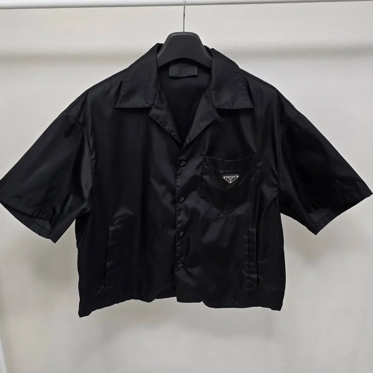 Prada Re-Nylon Short Sleeve Shirt, Size L (105)