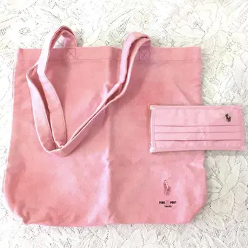 Pink Pony 코튼 토트 백+덤