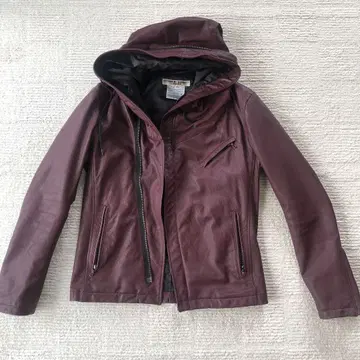 캐서린 햄넷 런던 가죽 라이더 자켓