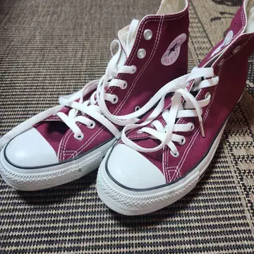 Converse All Star 버건디 스니커즈