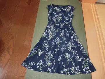 LAUREN RALPH LAUREN 꽃무늬 슬리브리스 원피스
