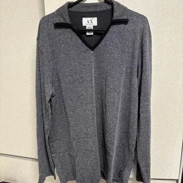 Armani Exchange 그레이 V넥 스웨터 L