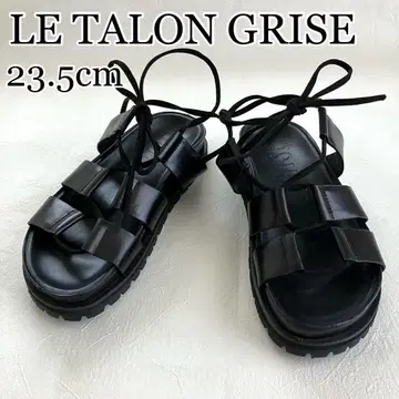LE TALON GRISE 가죽 VIBRAM 레이스 UP 샌들 23.5