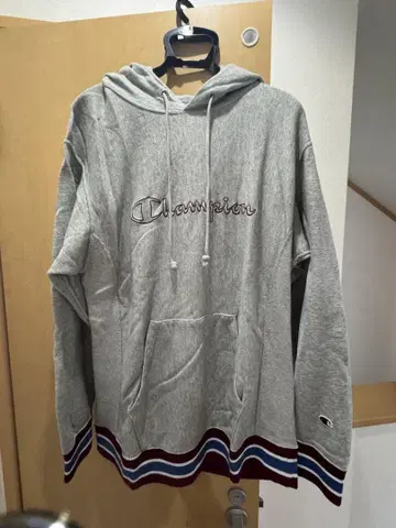 Champion 그레이 후드티 L 사이즈