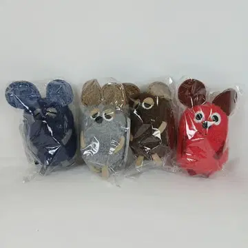 여러가지 프레데릭 레오 레오니 마스코트 키링 4종 세트
