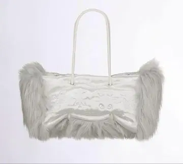 SCULPTOR Fluffy Slouchy Satin Bag 스컬프터