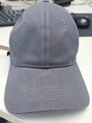 그레이 코튼 야구 모자