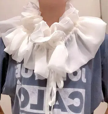 멀티 way 탈부착 카라 플레어 탈부착 카라 프릴 탈부착 카라