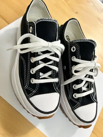 Converse 런스타 하이크 OX 블랙 로우컷 여성용