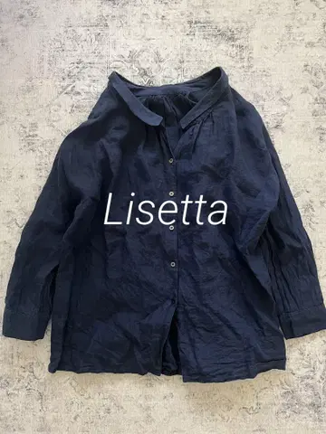 Lisette 린넨 100% 개더 블라우스 린넨 리제