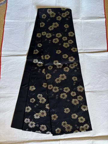 여름 오비 명주 순수 실크 후쿠로 오비