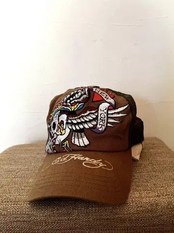 Ed Hardy 스컬 자수 캡