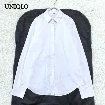 [유니클로] UNIQLO 스트레치 긴팔 셔츠(M) 슬림 청결 심플 화이트