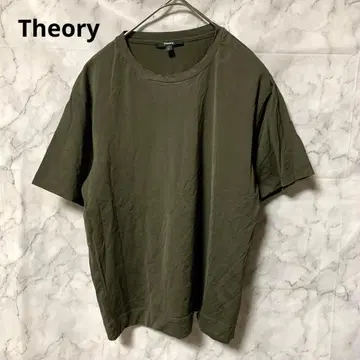 Theory 띠어리 반팔 티셔츠 모스그린 S 심플 무지