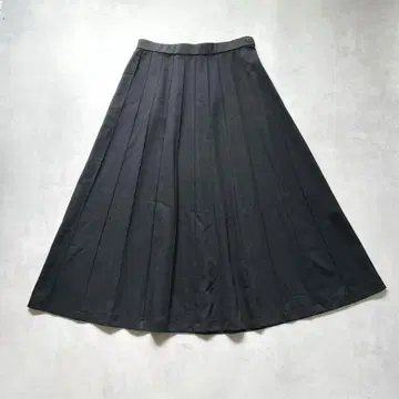 KAGURAYA 카구라야 롱 스커트 핀턱 블랙 2L