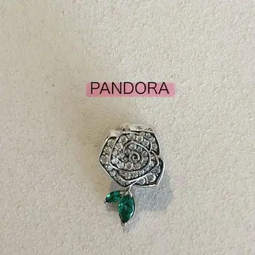 PANDORA 실버 로즈 참