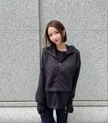 미개봉 새상품 시이쨩 시이쨩 차광 후드티 블랙