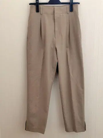 Spick and Span 린넨 라이크 테이퍼드 팬츠 베이지