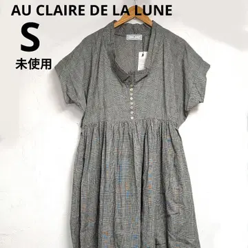 미사용 AU CLAIR DE LA LUNE 롱 원피스 체크