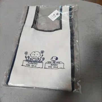 peanut 스누피 AfternoonTea 콜라보 니트 백