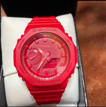 미사용 GA-2100-4AJF G-SHOCK 레드 카시오크 옥타곤