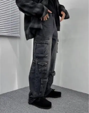 워시 카고 데님 S