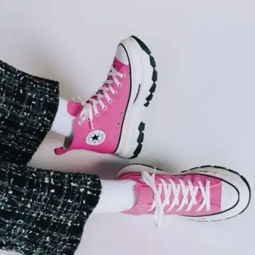 컨버스 ALL STAR 핑크 하이컷 스니커즈