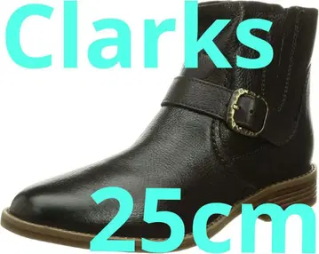 Clarks 부츠 부티 여성용 24.5cm 새상품급 천연 가죽
